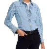 Shima Curved Denim Shirt
