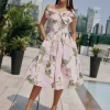 Skylar off shoulder dress – coming spring’25