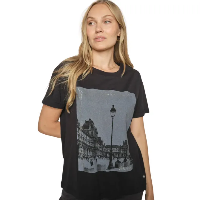 Soléne O-SS Tee in black