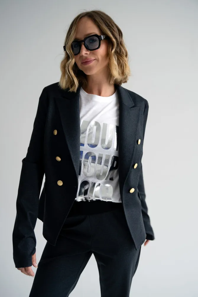 Sophia Dark Denim Blazer