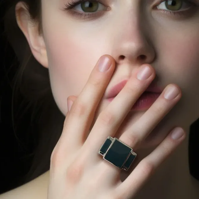 the Bague One Silver Ring