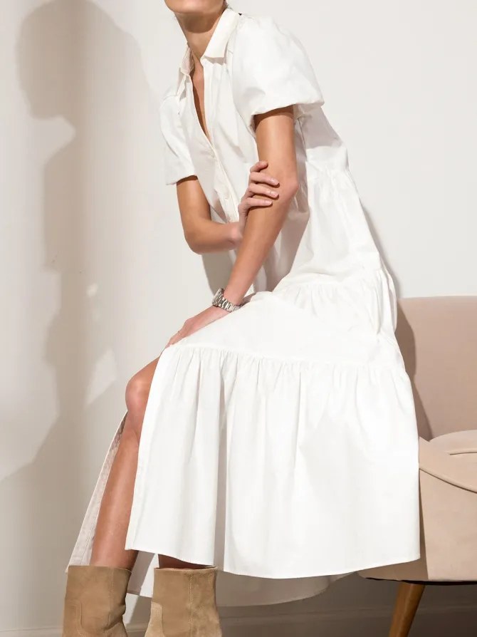The Havana Dress in Ivory