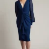 Tyra Twist-Drape Dress