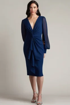 Tyra Twist-Drape Dress