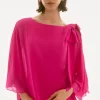 Umika Poncho Top in geranium