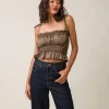 UNA SMOCKED TOP