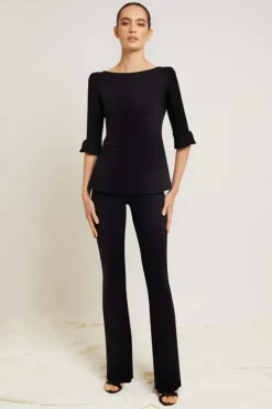 Venus High Waisted Pants in black