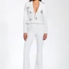 Waleria Stretch Crepe Flare Pants