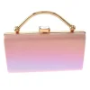 Zion Ombre Clutch in pink